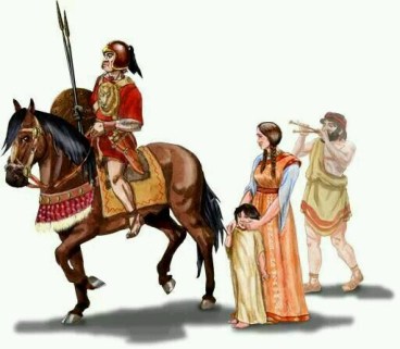 caudillo ibero partiendo a la batalla